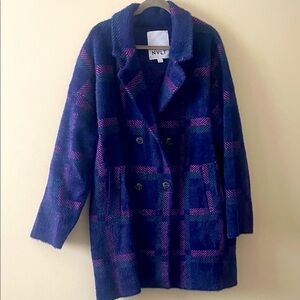 Anthropologie plaid coat